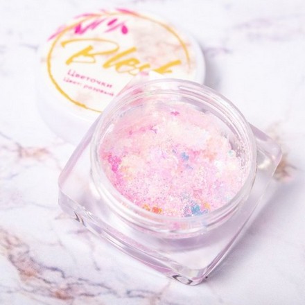 

Набор, Blesk, Дизайн для ногтей «Цветочки», розовый, 4 шт.