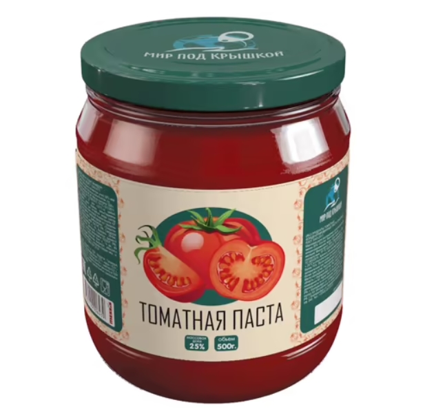 

Томатная паста Мир под крышкой 500 г