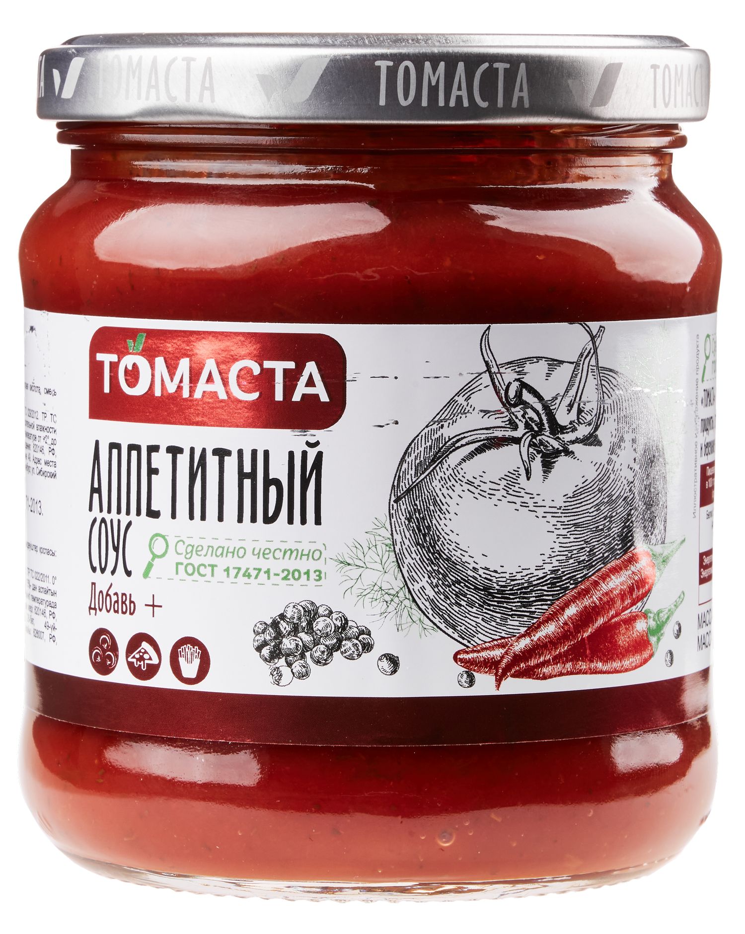 Соус Томаста Аппетитный томатный 460 г
