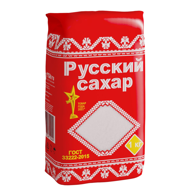 Сахар песок Русский сахар 1кг 2шт 560₽