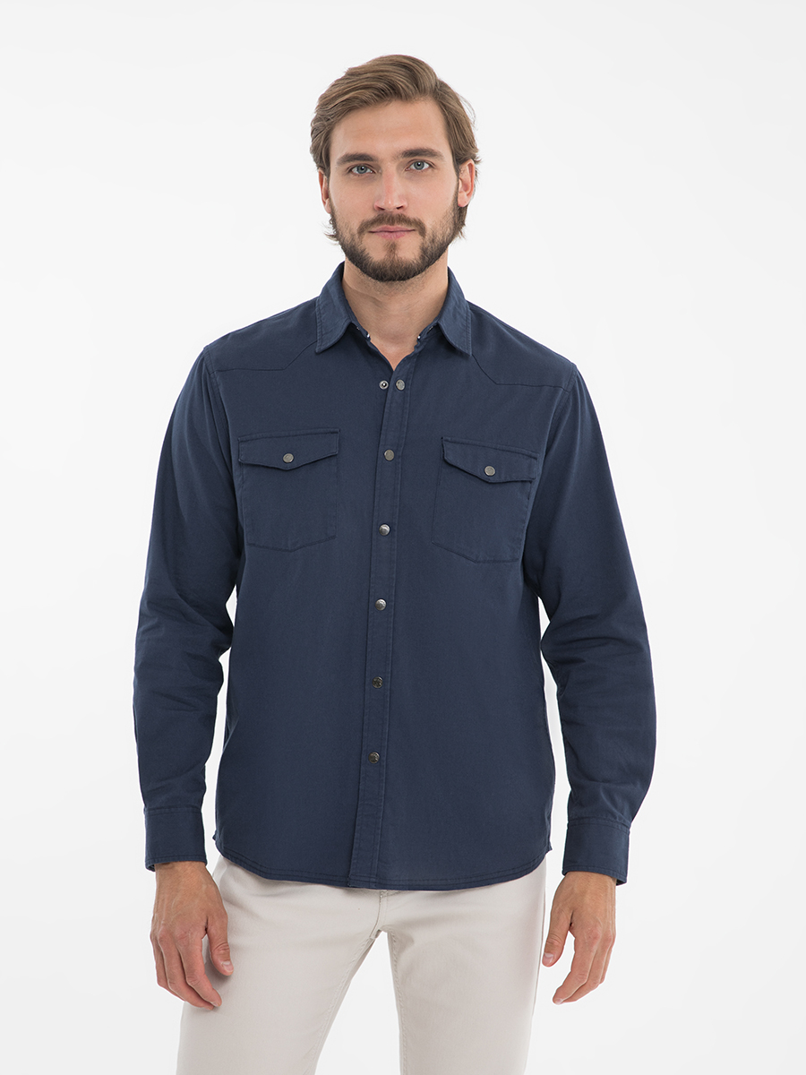 Рубашка мужская Velocity I-RTD31 синяя 3XL