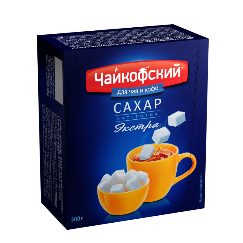 Сахар прессованный Чайкофский, 500 г, (3шт.)