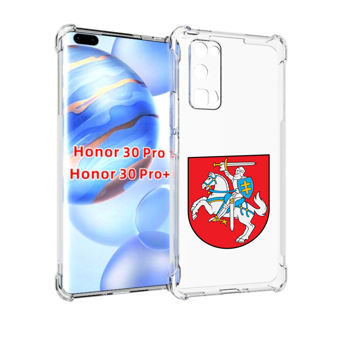 

Чехол бампер MyPads герб-литва для Honor 30 Pro, Прозрачный, Tocco
