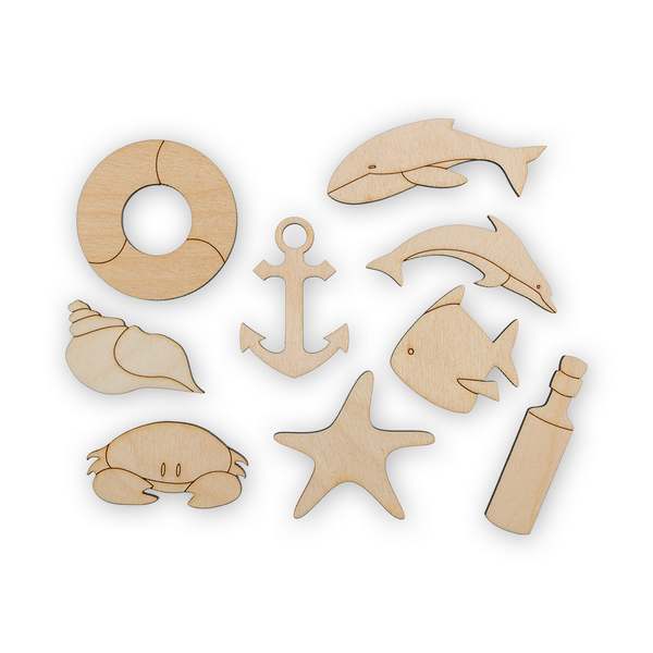 

Mr. Carving Заготовка для декорирования Набор Морской 9 шт ВД-397, от Mr. Carving