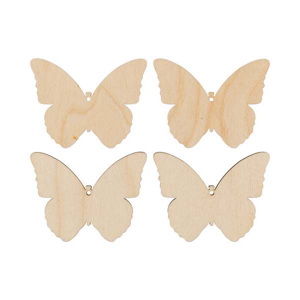 фото Mr. carving заготовка для декорирования набор подвесок бабочки вд-666-бабочки, 6.5x5 см