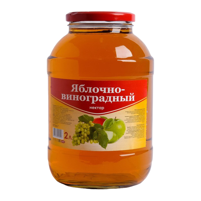

Нектар Сава яблочно-виноградный осветленный 2 л