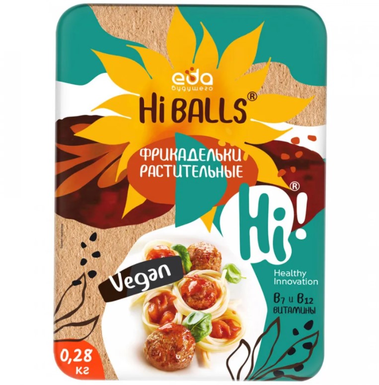 

Фрикадельки из растительного белка Hi Balls охлажденные 280 г