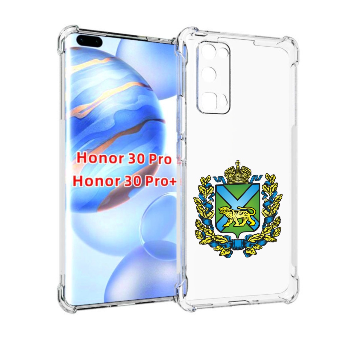 

Чехол бампер MyPads герб-приморскии-краи для Honor 30 P, Прозрачный, Tocco