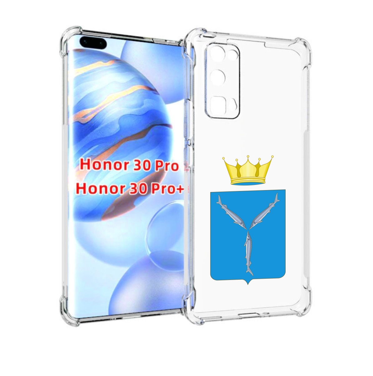 

Чехол бампер MyPads герб-саратовская-область для Honor 30, Прозрачный, Tocco