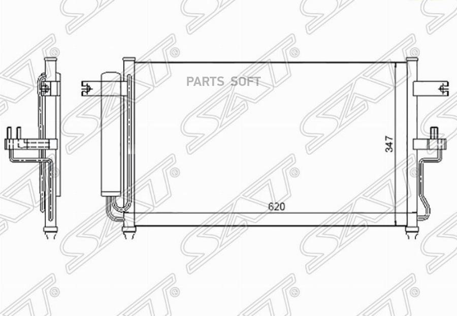 

Радиатор Кондиционера Hyundai Accent (Tagaz) 1.3/1.5/1.6 00- (At) Sat арт. ST-HY02-394-A0