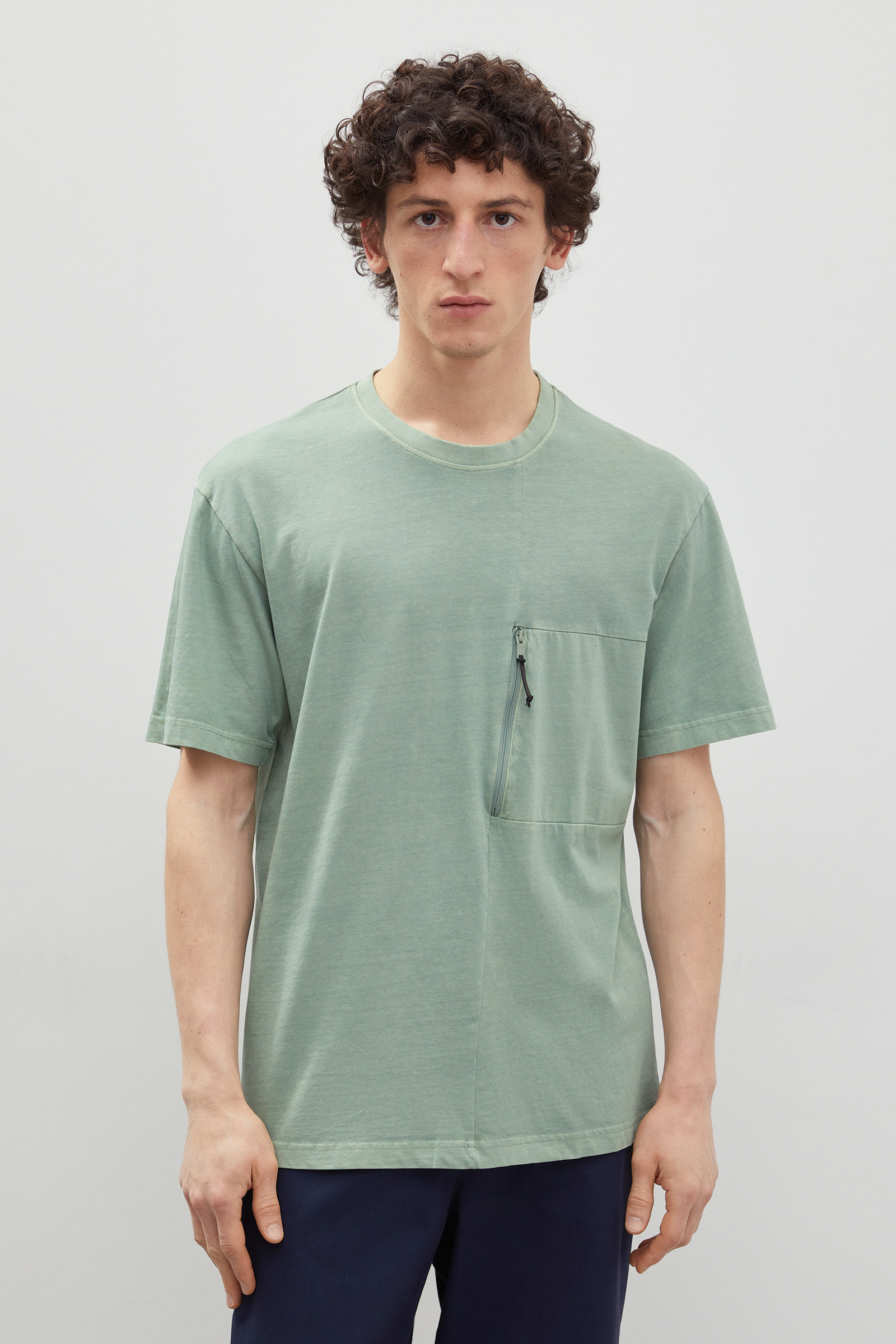 

Футболка мужская Finn Flare FBD21099 зеленая 2XL, FBD21099