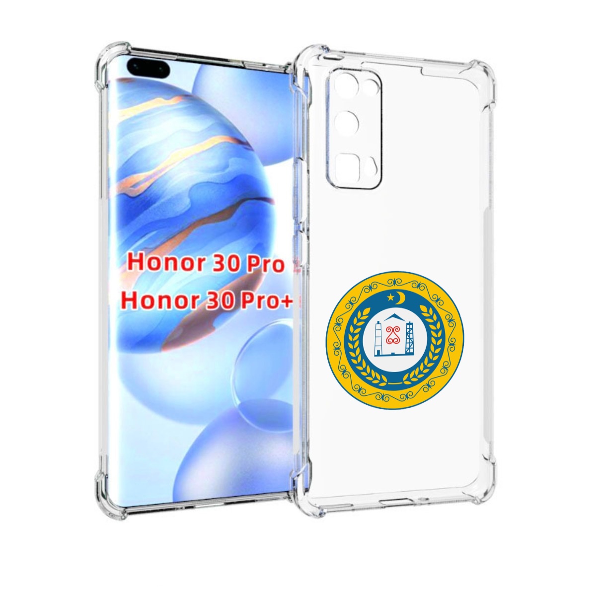 

Чехол бампер MyPads герб-чечня для Honor 30 Pro, Прозрачный, Tocco