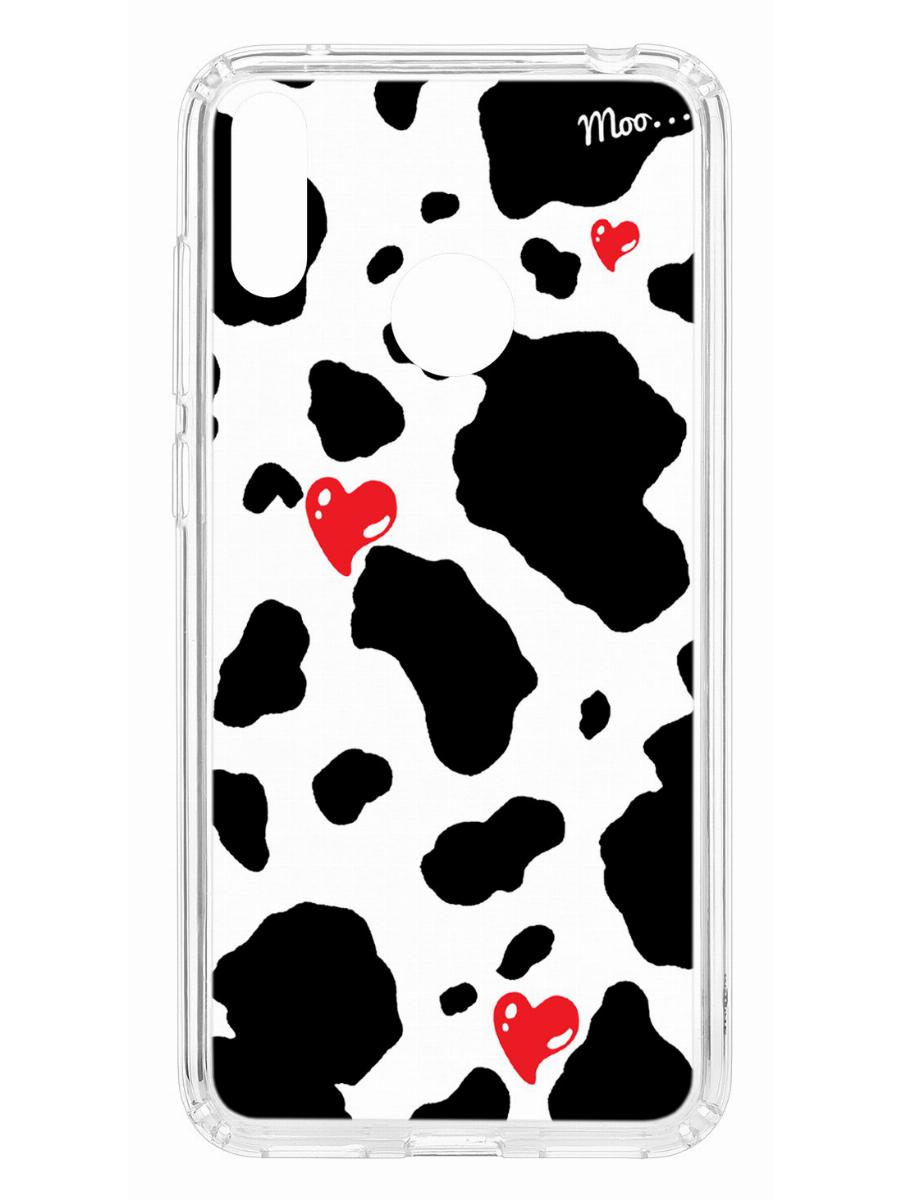 фото Чехол для huawei y7 2019 kruche print корова кruче