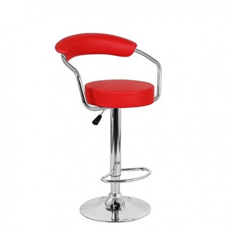 фото Барный стул орион wx-1152 красный эколайн