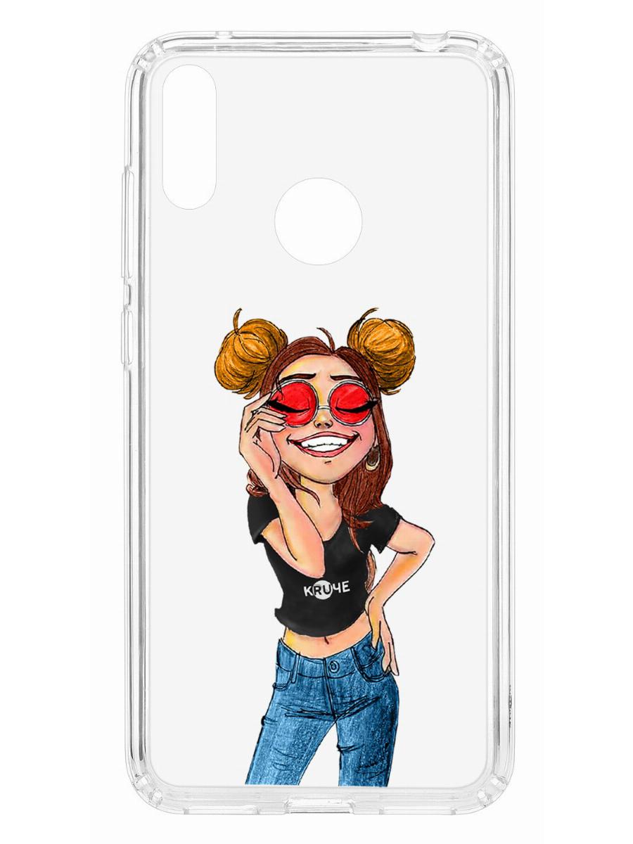 фото Чехол для huawei y7 2019 kruche print smiling кruче