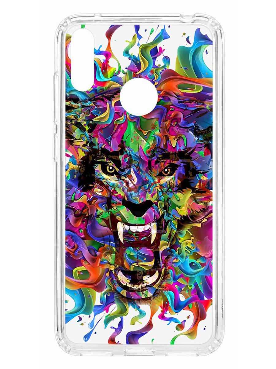 фото Чехол для huawei y7 2019 kruche print colored beast кruче