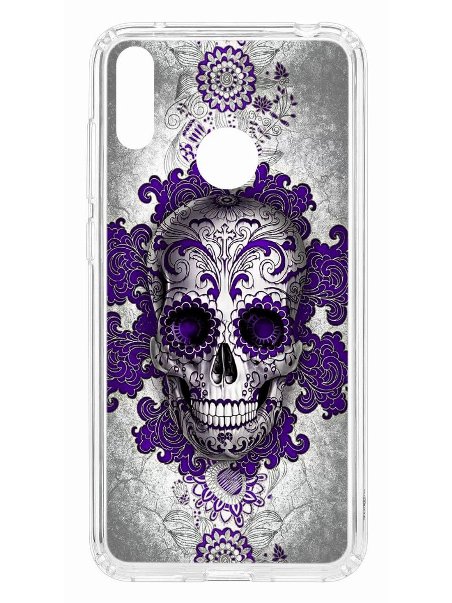 фото Чехол для huawei y7 2019 kruche print sugar skull кruче