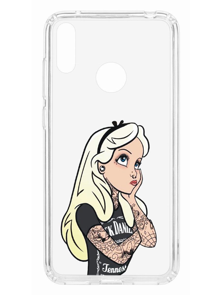 фото Чехол для huawei y7 2019 kruche print tattoo girl кruче