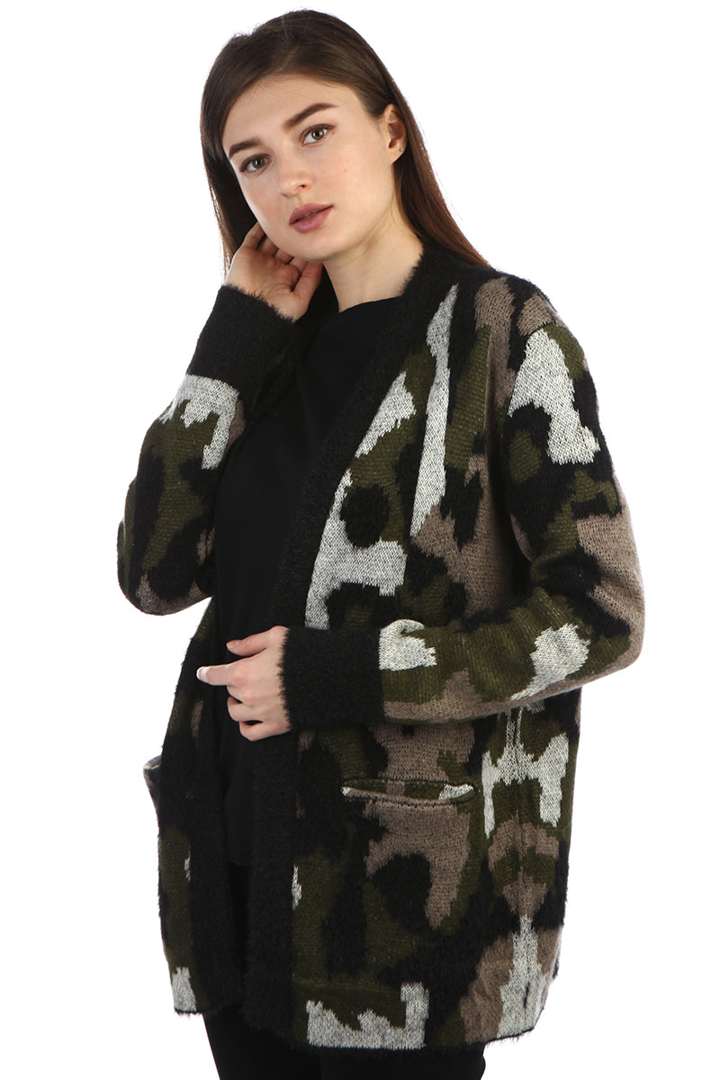 

Кардиган женский MISS ME! SQ59499 зеленый L, SQ59499