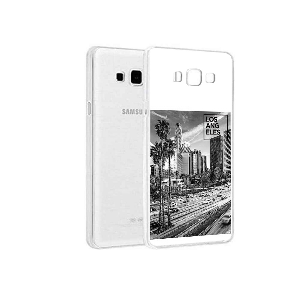 Чехол MyPads Tocco для Samsung Galaxy A3 (2015) черно белый лос анджелес