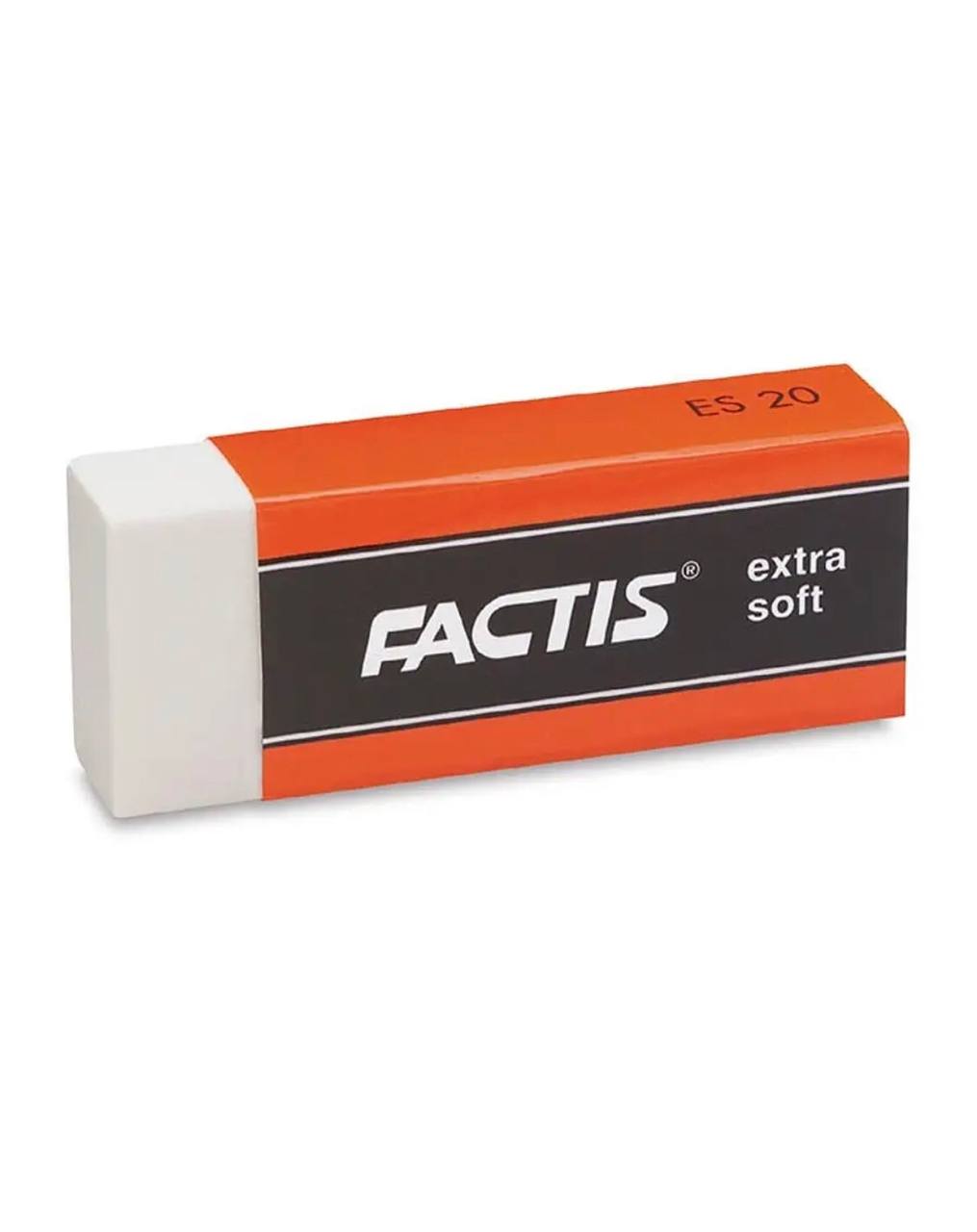 Ластик канцелярский Factis, ПВХ, белый, 2x3x6 см, 1 шт