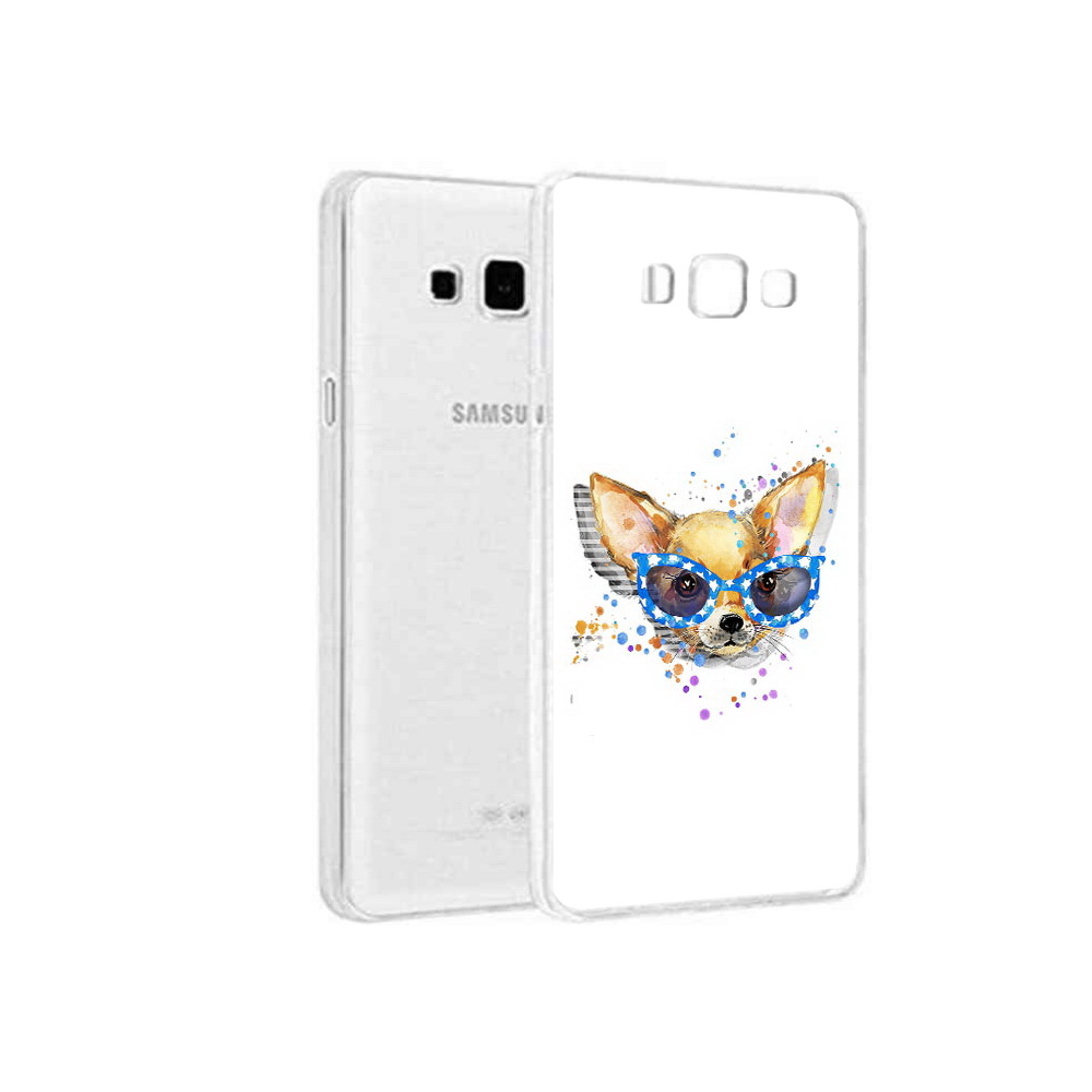 

Чехол MyPads Tocco для Samsung Galaxy A3 (2015) чихуа-хуа в очках, Прозрачный, Tocco