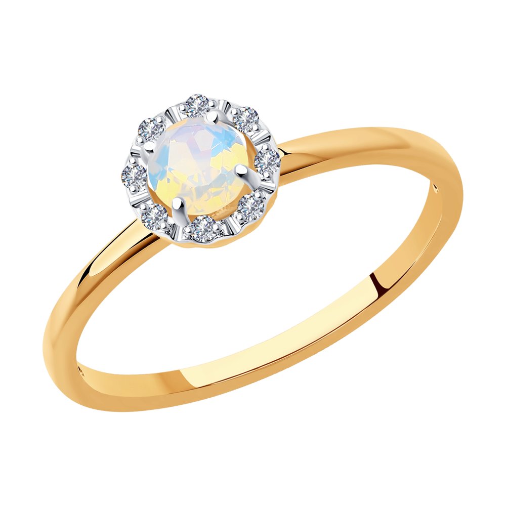 

Кольцо из красного золота с бриллиантом р. 17 SOKOLOV Diamonds 6014167, 6014167
