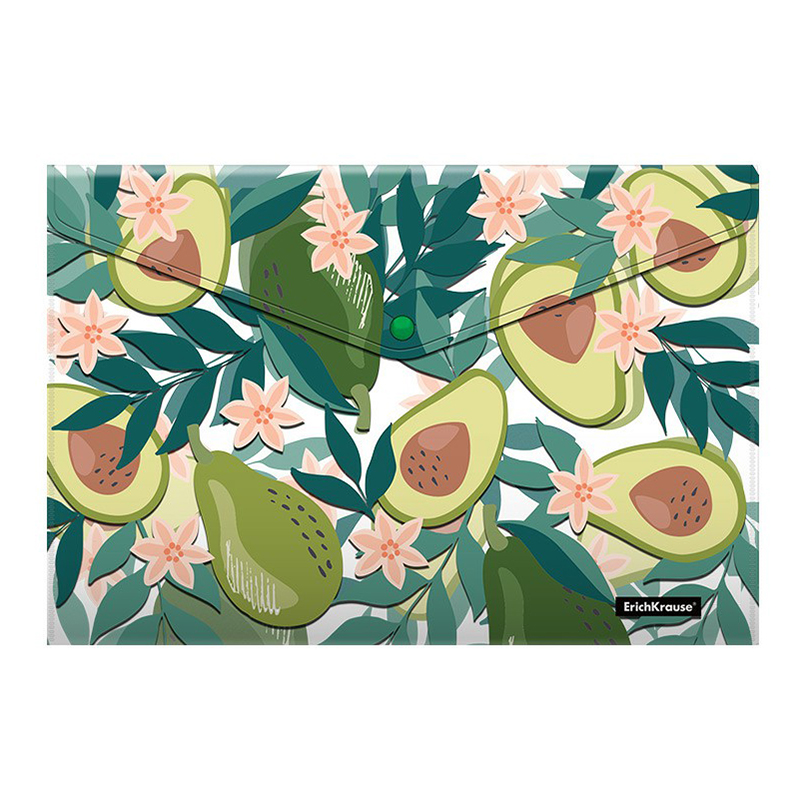 

Папка-конверт на кнопке A4 ErichKrause Avocado Dusk разноцветная