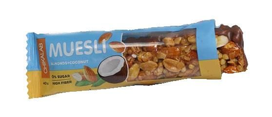 

Батончики Chikalab Chikabar Muesli миндаль-кокос 40 г