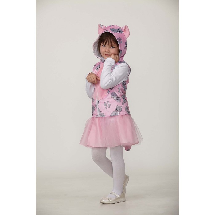 Карнавальный костюм Батик, розовый, 134 карнавальный костюм батик кукла единорожка розовый голубой белый р 110