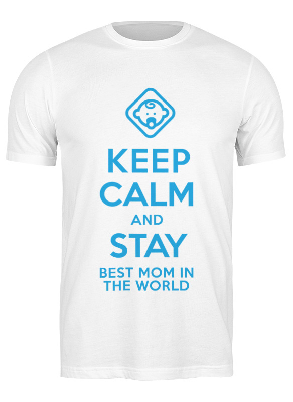 

Футболка мужская Printio Stay best mom in the world белая L, Белый, Stay best mom in the world