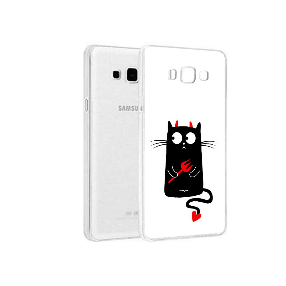 

Чехол MyPads Tocco для Samsung Galaxy A3 (2015) Кот демон, Прозрачный, Tocco
