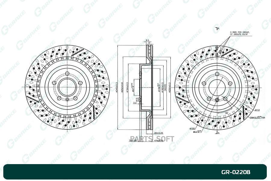 

Диск Тормозной 1Шт GBRAKE GR02208