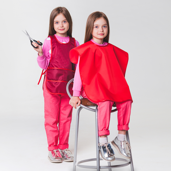 

Карнавальный костюм "Парикмахер", фартук, пеньюар, р-р 110-122, 4-6 лет, цвета МИКС