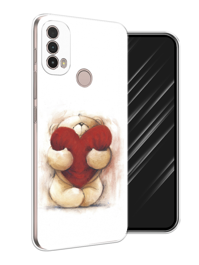 

Чехол Awog на Nokia C100 "Мишка с сердцем 1", Белый;красный;бежевый, 125350-6
