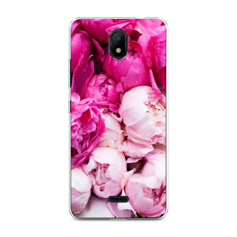 

Чехол Awog для Nokia C100 "Пионы розово-белые", Белый;розовый, 125350-8