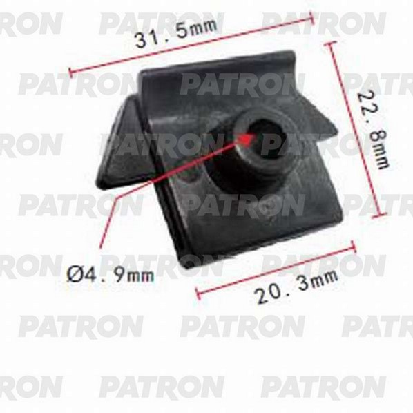 Скоба зажимная пластмассовая PATRON p370708