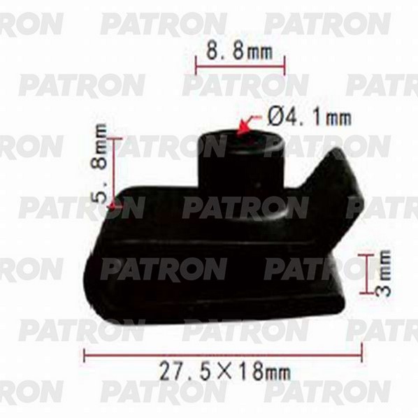 Скоба зажимная пластмассовая PATRON p370730