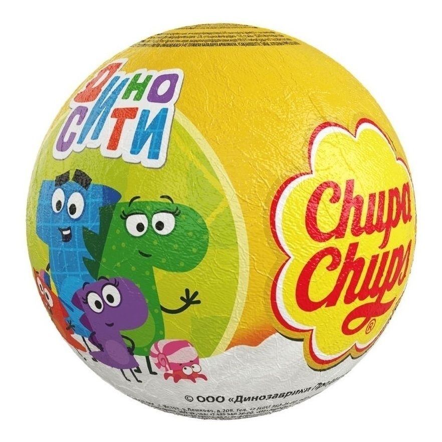 Шоколадный шар Chupa Chups с игрушкой 20 г в ассортименте (серия по наличию)