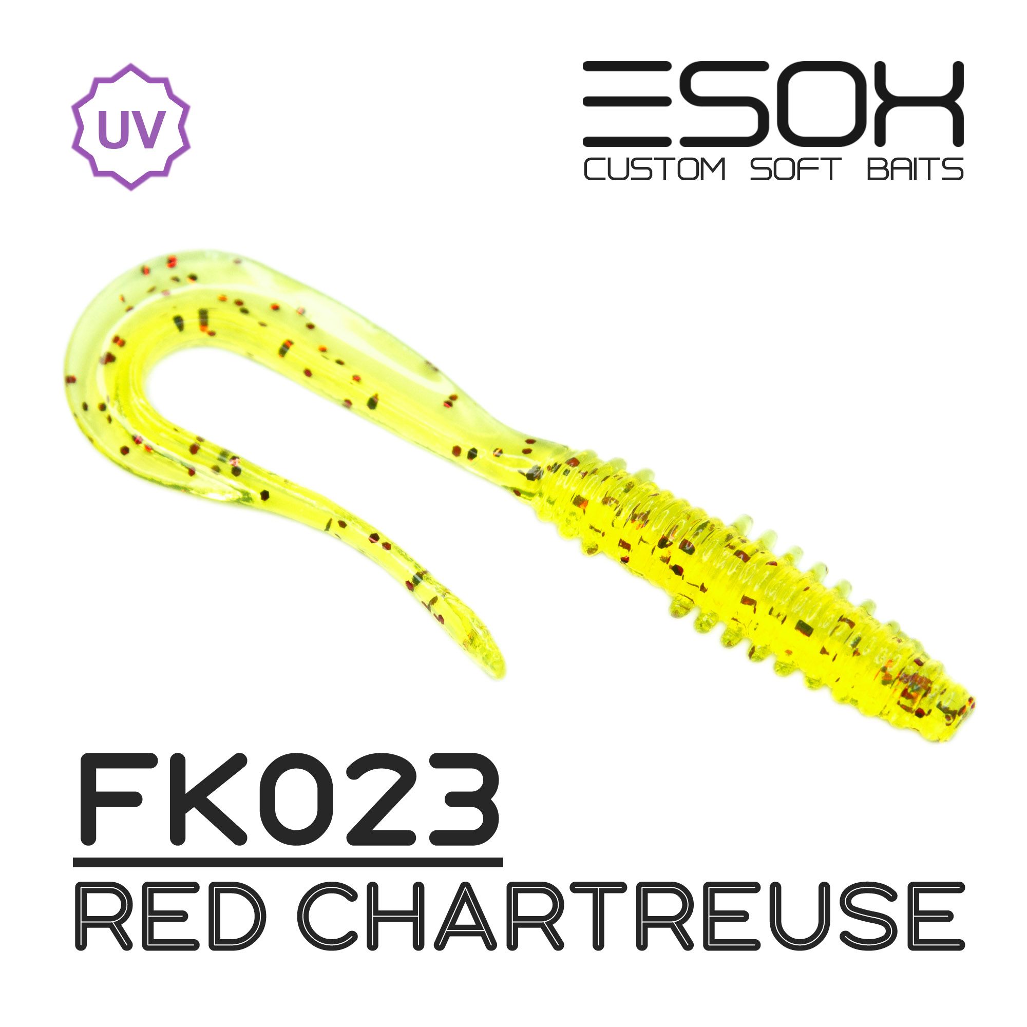 

Силиконовая приманка Esox Fast Wag 58 мм цвет FK023 Red Chartreuse 8 шт, Fast Wag