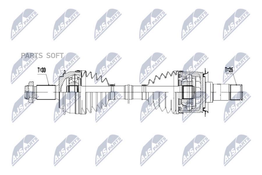 

Полуось NTY npwme072
