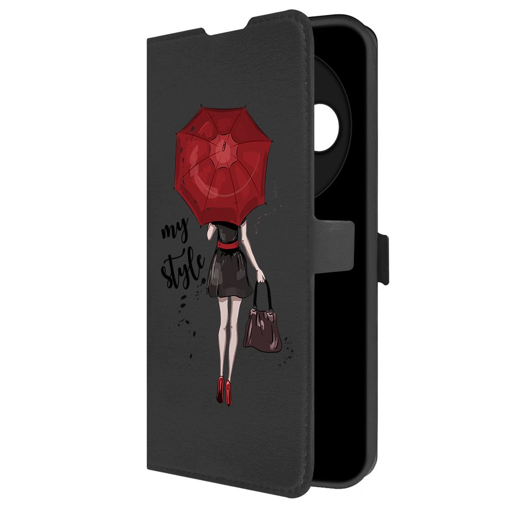 

Чехол-книжка Krutoff Eco Book для Xiaomi Redmi 14C/Poco C75 Мой стиль (черный)