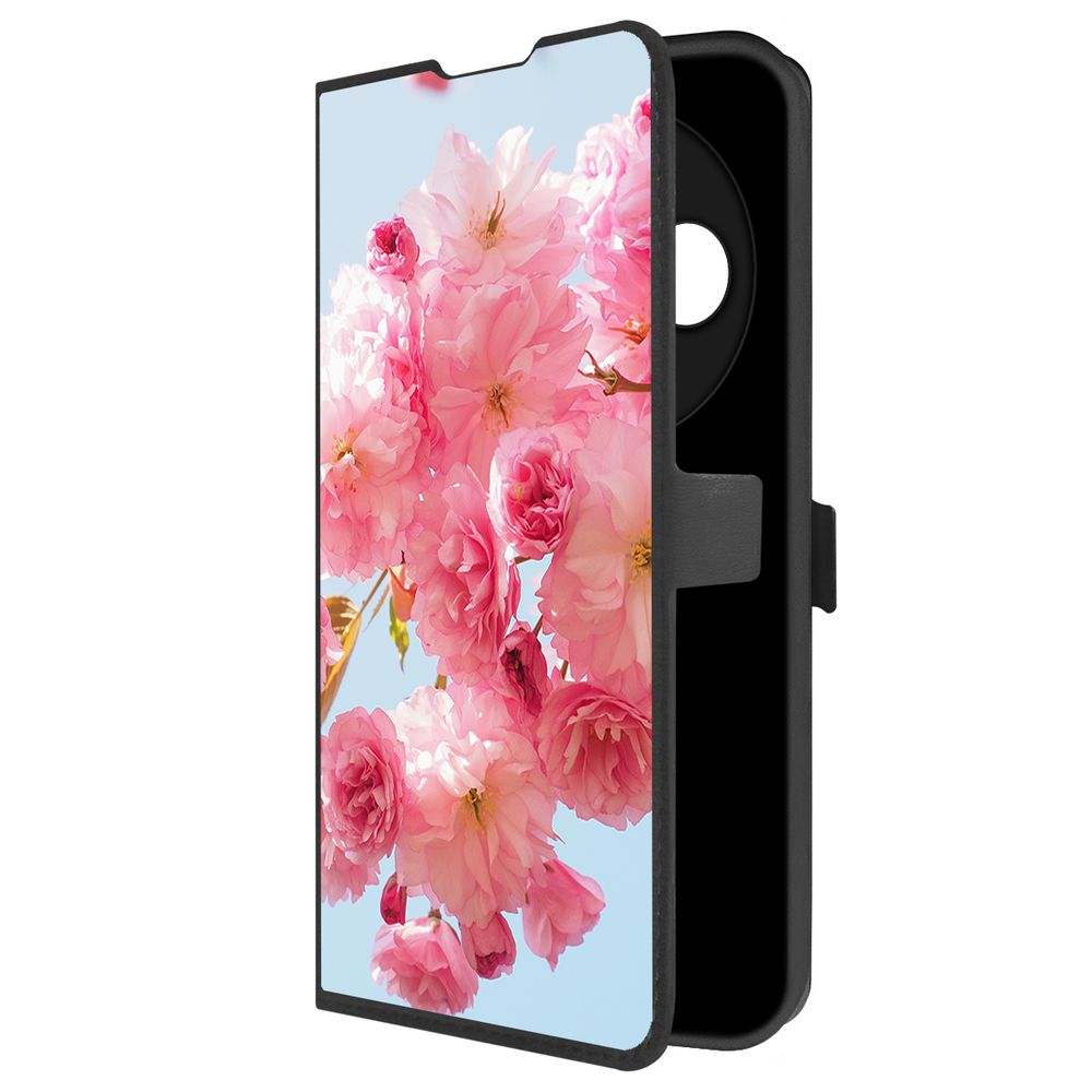 

Чехол-книжка Krutoff Eco Book для Xiaomi Redmi 14C/Poco C75 Сакура (черный)