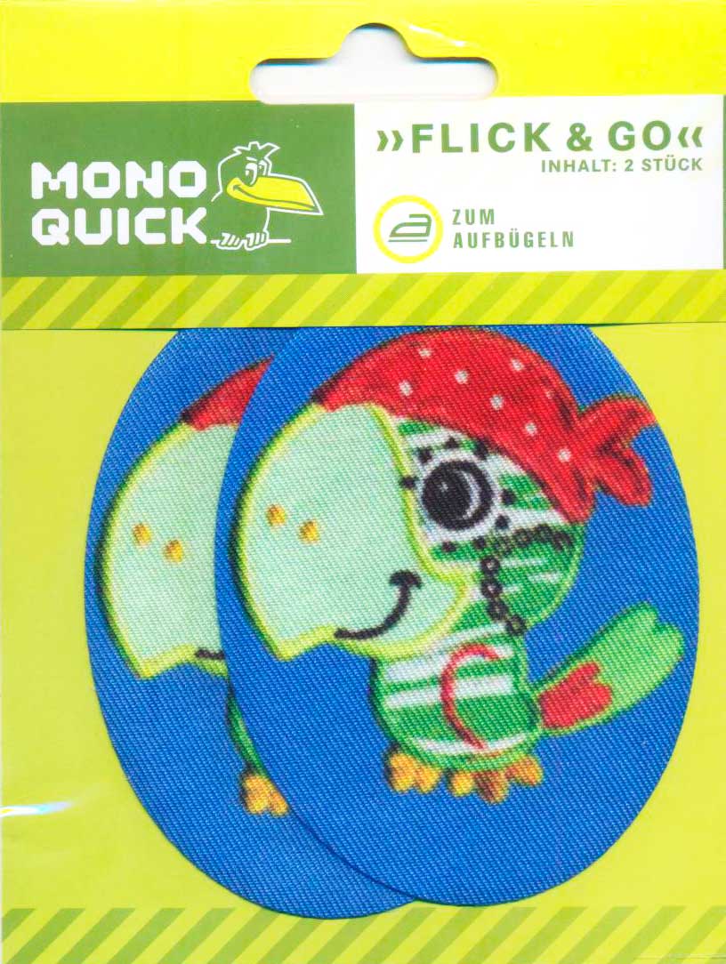 

Термоаппликация Mono Quick (06078-3) – Заплатки детские Попугай-пират