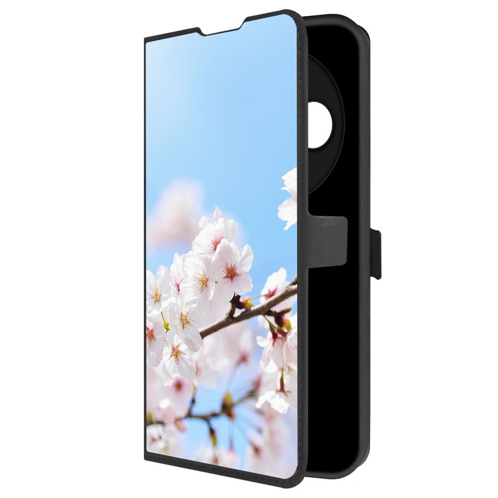 

Чехол-книжка Krutoff Eco Book для Xiaomi Redmi 14C/Poco C75 Цветение (черный)