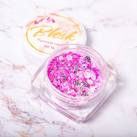 

Набор, Blesk, Дизайн для ногтей «Лунный свет» №16, 3 шт.