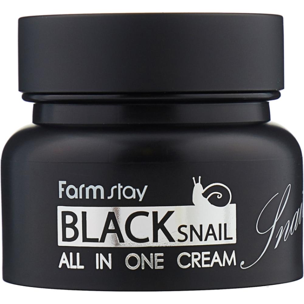 Крем для лица FarmStay Black Snail All In One Cream с муцином черной улитки, 100 мл книжки улитки счет