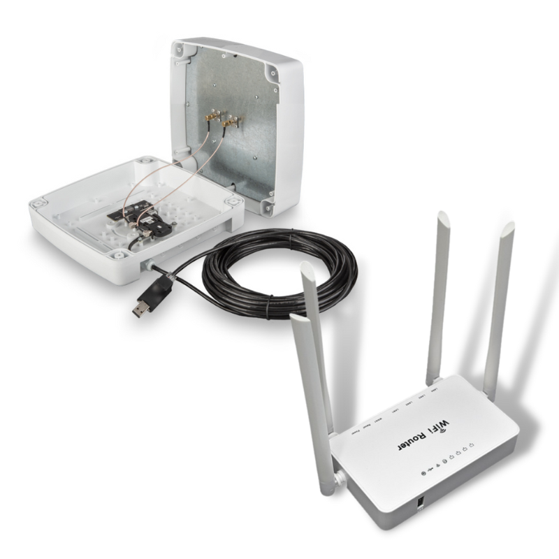 

Комплект KSS15-Ubox MIMO RSIM с SIM-инжектором и модемом Huawei E3372h-153