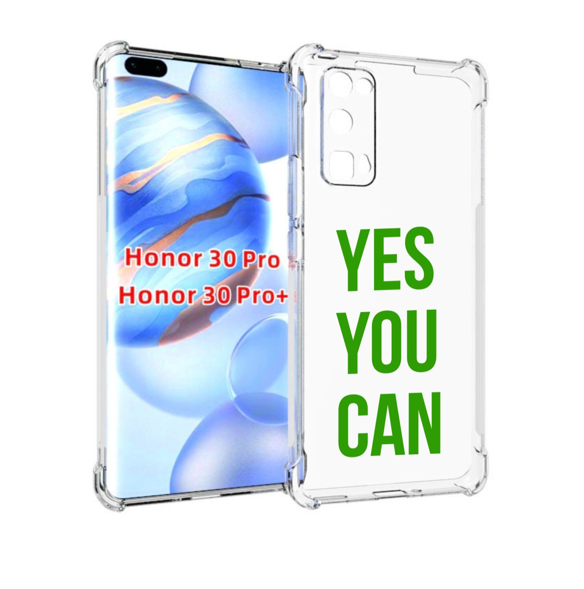 

Чехол бампер MyPads да-ты-можешь для Honor 30 Pro, Прозрачный, Tocco