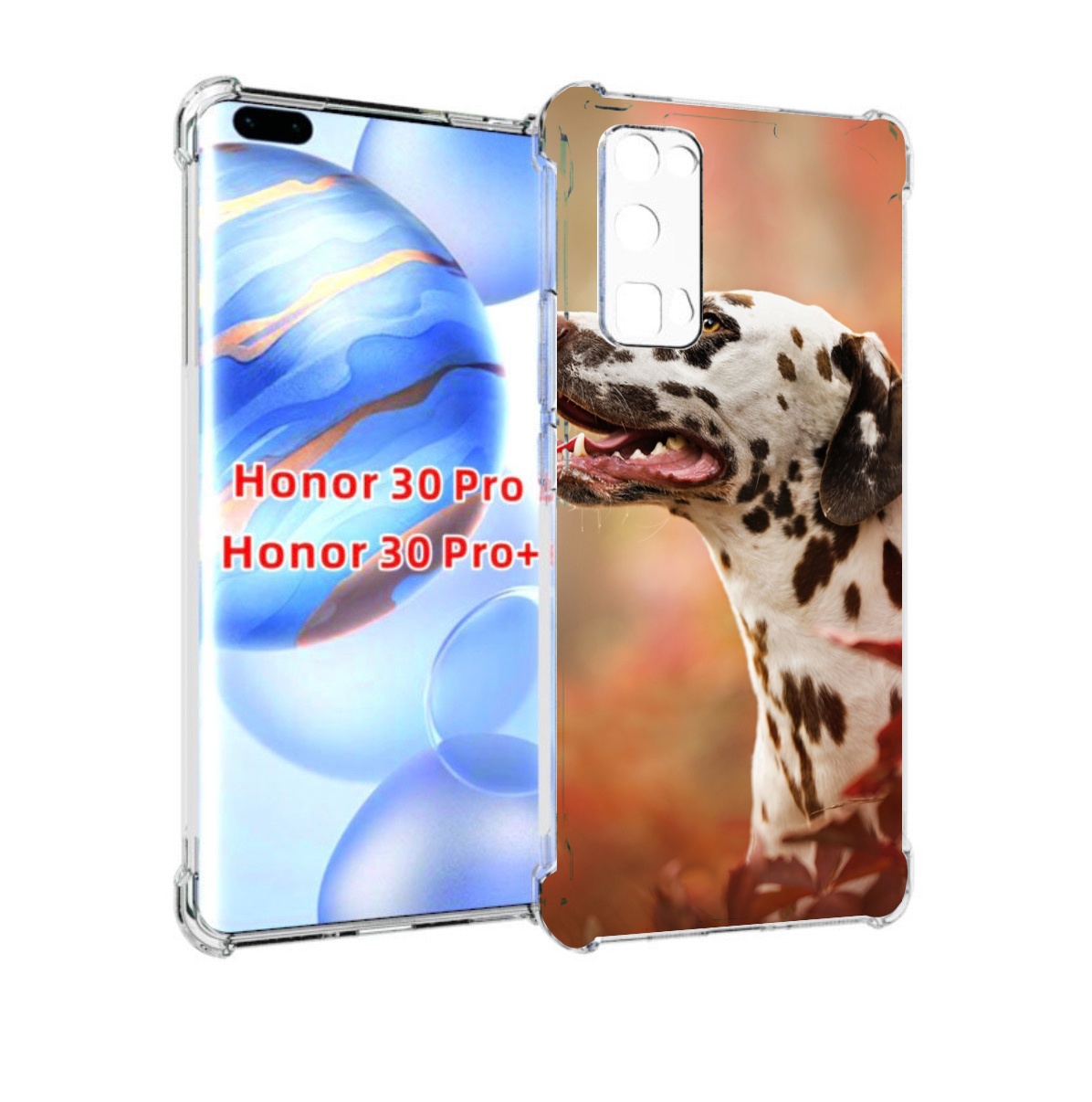 

Чехол бампер MyPads далматин для Honor 30 Pro, Прозрачный, Tocco
